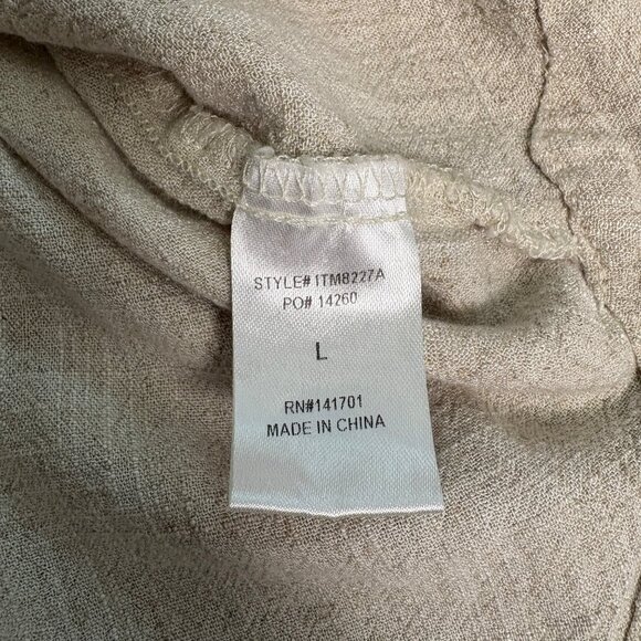 143 Story by Line Up Plaid Solid Colorblock Button-Up Shirt Womens Size Large - Picture 7 of 9